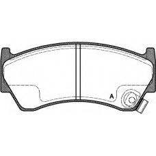 BPA0592.42 OPEN PARTS Комплект тормозных колодок, дисковый тормоз