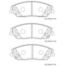 KD2511 ASIMCO Комплект тормозных колодок, дисковый тормоз