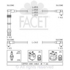 4.9522 FACET Ккомплект проводов зажигания