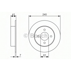 0 986 479 944 BOSCH Тормозной диск