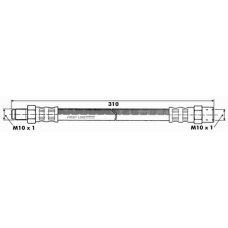 FBH6019 FIRST LINE Тормозной шланг