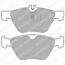 LP1589 DELPHI Комплект тормозных колодок, дисковый тормоз
