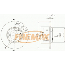 BD-2892-50 FREMAX Тормозной диск