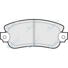 PAD487 APEC Комплект тормозных колодок, дисковый тормоз