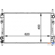 8MK 376 764-101 HELLA Радиатор, охлаждение двигателя