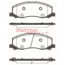 1386.02 METZGER Комплект тормозных колодок, дисковый тормоз