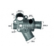 TI 94 80D MAHLE Термостат, охлаждающая жидкость