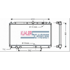 0513101 KUHLER SCHNEIDER Радиатор, охлаждение двигател