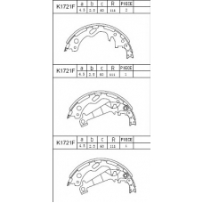 K1721F ASIMCO Комплект тормозных колодок