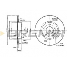 DBA540S BREMSI Тормозной диск