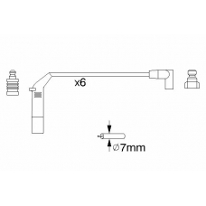 0 986 356 755 BOSCH Комплект проводов зажигания