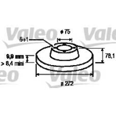 186839 VALEO Тормозной диск