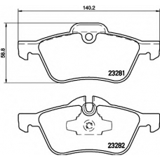 8DB 355 009-171 HELLA Комплект тормозных колодок, дисковый тормоз