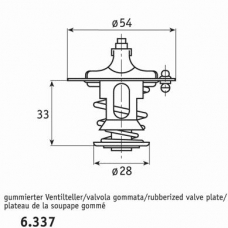 6.337.82 BEHR Термостат, охлаждающая жидкость