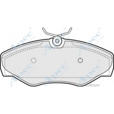 PAD1202 APEC Комплект тормозных колодок, дисковый тормоз