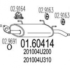 01.60414 MTS Глушитель выхлопных газов конечный