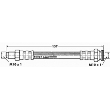 FBH6096 FIRST LINE Тормозной шланг