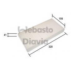 82D0325183A WEBASTO Фильтр, воздух во внутренном пространстве