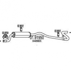 01.91950 MTS Глушитель выхлопных газов конечный