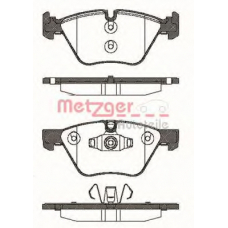 1052.10 METZGER Комплект тормозных колодок, дисковый тормоз