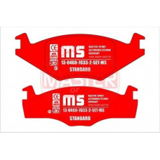 13-0460-7033-2-SET-MS MASTER-SPORT Комплект тормозных колодок, дисковый тормоз