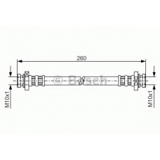 1 987 481 060 BOSCH Тормозной шланг