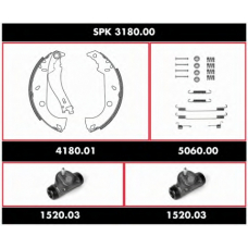 SPK 3180.00 ROADHOUSE Комплект тормозов, барабанный тормозной механизм