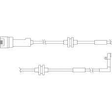 WS0157A KAWE Сигнализатор, износ тормозных колодок