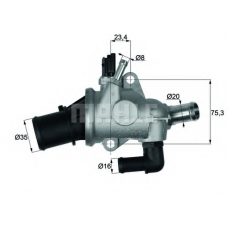 TI 174 88 MAHLE Термостат, охлаждающая жидкость