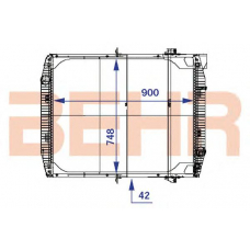 2204129 BEHR Radiator