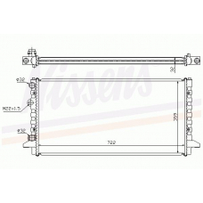 65256 NISSENS Радиатор, охлаждение двигателя