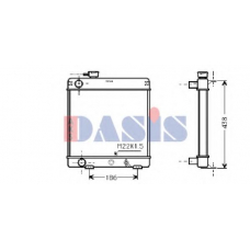 160020N AKS DASIS Радиатор, охлаждение двигателя
