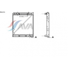 MEA2151 AVA Радиатор, охлаждение двигателя