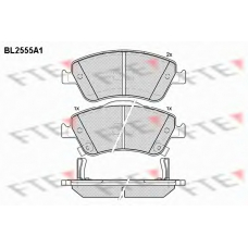 BL2555A1 FTE Комплект тормозных колодок, дисковый тормоз