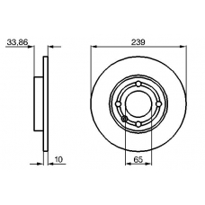 0 986 478 620 BOSCH Тормозной диск