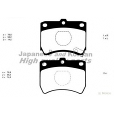 M041-01 ASHUKI Комплект тормозных колодок, дисковый тормоз