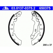 03.0137-0375.2 ATE Комплект тормозных колодок