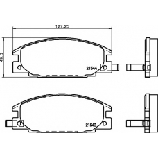 MDB81421 MINTEX Комплект тормозных колодок, дисковый тормоз