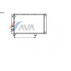 PE2043 AVA Радиатор, охлаждение двигателя