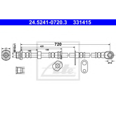 24.5241-0720.3 ATE Тормозной шланг