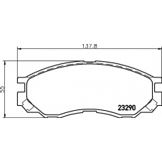 8DB 355 017-271 HELLA PAGID Комплект тормозных колодок, дисковый тормоз