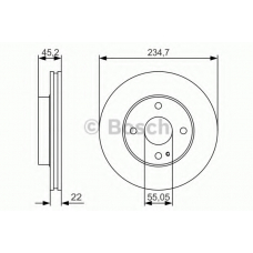 0 986 479 S11 BOSCH Тормозной диск