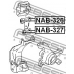 NAB-327 FEBEST Подвеска, рычаг независимой подвески колеса