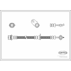 19033555 CORTECO Тормозной шланг