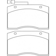 CVP010 DON Комплект тормозных колодок, дисковый тормоз