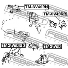 TM-SV40RR FEBEST Подвеска, двигатель