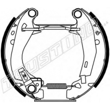 6046 TRUSTING Комплект тормозных колодок