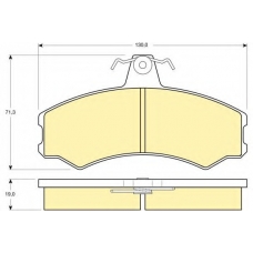 6108461 GIRLING Комплект тормозных колодок, дисковый тормоз