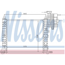 62575 NISSENS Радиатор, охлаждение двигателя