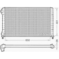 DRM09061 DENSO Радиатор, охлаждение двигателя